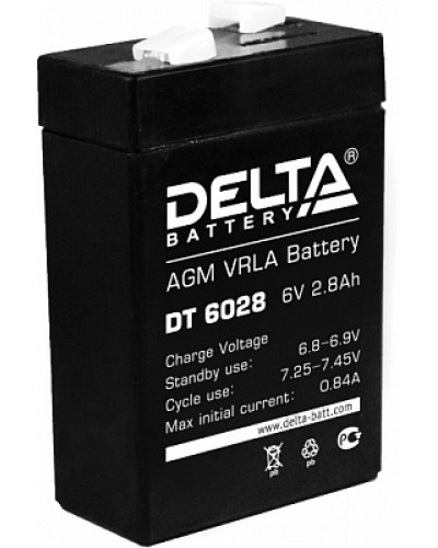 Аккумулятор свинцово-кислотный Delta DT 6028 в Муроме Электротехническое оборудование Pintop.ru