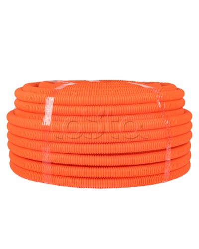 Труба гофр. ПНД с протяжкой d25 мм (75 м) оранжевая EKF-Plast (tpnd-25-o) в Муроме Труба гофрированная Pintop.ru