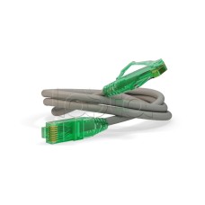Патч-корд RJ45-RJ45, 4 пары, UTP, кат.6a, LSZH (1м) Hyperline PC-LPM-UTP-RJ45-RJ45-C6a-1M-LSZH-GY