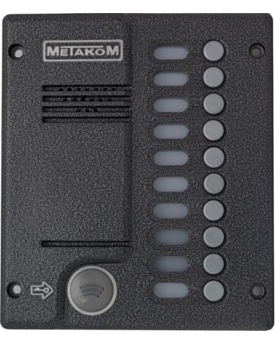 Блок вызова домофона Метаком MК10.2-MFEV в Муроме Вызывные видеопанели малоабонентные Pintop.ru