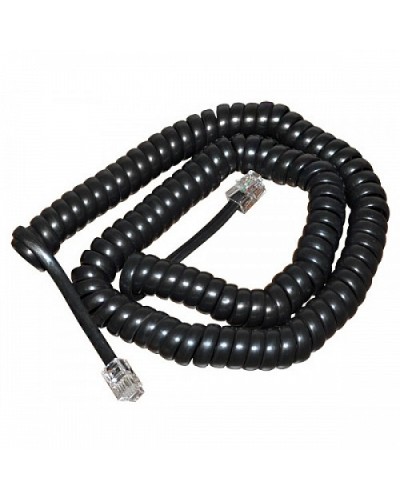 Шнур витой трубочный телефонный чёрный 2 м (10шт/уп) REXANT 18-2023 в Муроме Дополнительное оборудование для сетей Pintop.ru