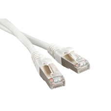 Патч-корд экранированный Hyperline PC-LPM-STP-RJ45-RJ45-C5e-1M-LSZH-WH