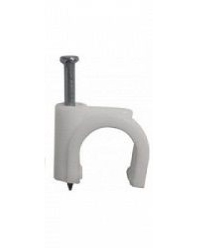 Скоба пластиковая с гвоздем (клипса), макс. Диаметр Hyperline (GC-1C) в Муроме Держатели, клипсы, скобы Pintop.ru