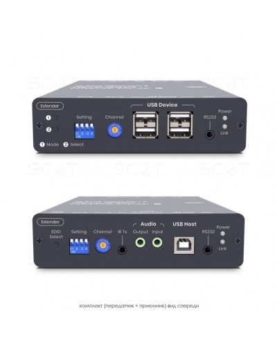 HDMI KVM удлинитель сигнала HDMI SC&T HKM01-4K6G в Муроме Видеоусилители, Модуляторы, Делители Pintop.ru