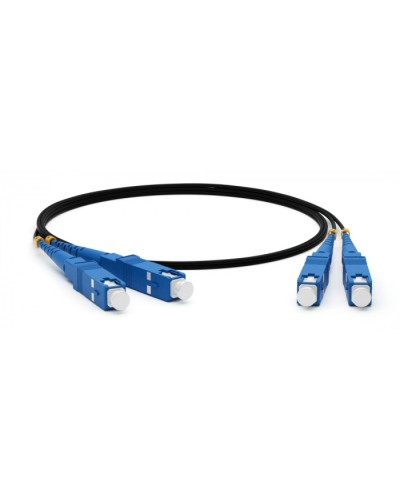 Патч-корд волоконно-оптический Hyperline FC-D3-62-SC/PR-ST/PR-H-10M-LSZH-BK в Муроме Патч-корды оптические Pintop.ru