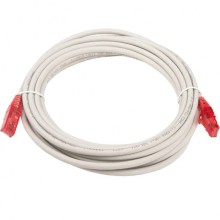 Патч-корд RJ45-RJ45, 4 пары, UTP, кат.5е, LSZH (5м) Hyperline PC-LPM-UTP-RJ45-RJ45-C5e-5M-LSZH-GY