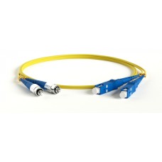 Патч-корд волоконно-оптический одномодовый SM 9/125 (OS2), SC/UPC-FC/UPC, 2.0 мм, duplex, LSZH, 30 м Hyperline FC-D2-9-FC/UR-SC/UR-H-30M-LSZH-YL