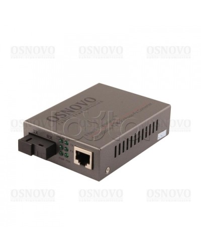 Медиаконвертер Fast Ethernet OSNOVO OMC-100-11S5a в Муроме Медиаконвертеры Pintop.ru