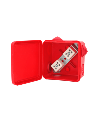 Коробка распределительная огнестойкая КРОПС-П1, IP54, габаритные размеры 100х100х50 мм, для кабелей сечением до 4 мм2, 6 клемм КМ-Профиль (FRJB-KM-P1-4-06-КРОПС-IP54) в Муроме Распределительные коробки Pintop.ru