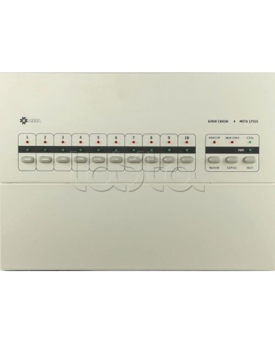 Блок связи на 10 каналов МЕТА 17555 в Муроме Система оповещения и трансляции Мета Pintop.ru