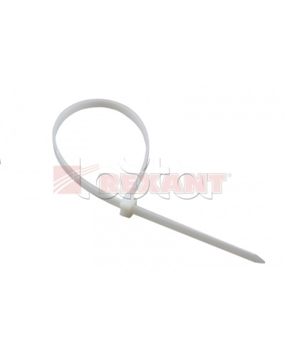 Хомут-стяжка нейлоновый, многоразовый 4x150 мм СКМ-150 белый (100шт/уп) REXANT 07-0159 в Муроме Стяжки-хомуты Pintop.ru