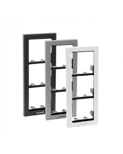 Рамка iKall на 3 модуля, антрацит Comelit в Муроме Малоабонентные видеодомофоны Pintop.ru