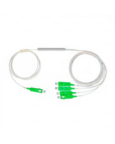 Разветвитель план 1х4 окон SC/APC 9/125 вывод 1,5м буфер 0.9мм 1260/1650 Cabeus (FCT-PLC-1/4-9-SC/A-1.5-0.9) в Муроме Оптические разветвители (сплиттеры) Pintop.ru