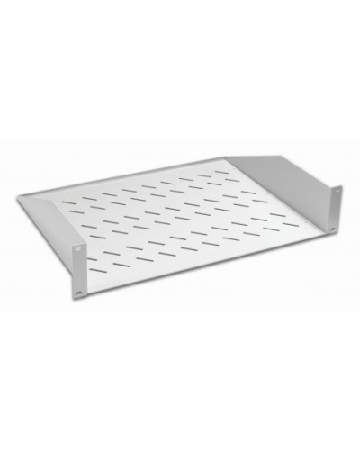 Полка консольная 19, 2U глубина 350мм, нагрузка до 25 кг, сер. Datarex DR-412210 в Муроме Полки для шкафов и стоек Pintop.ru