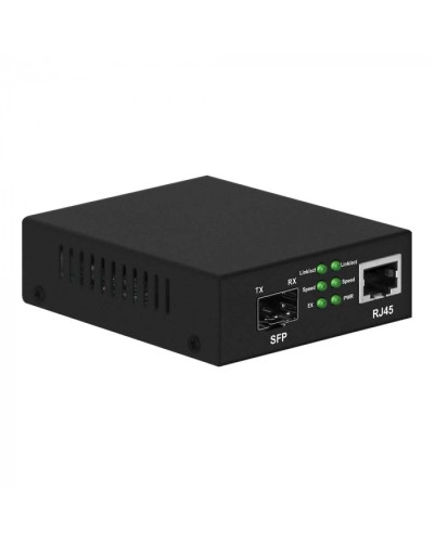Медиаконвертер Gigabit Ethernet, SFP 1000Мбит/c, RJ45 10/100/1000Мбит/c, поддержка LFP NST NS-MC-1G1GX в Муроме Медиаконвертеры Pintop.ru