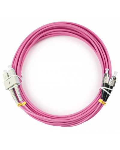 Шнур оптический duplex SC-FC 50/125 mm OM4 20м LSZH Cabeus FOP-50-OM4-SC-FC-20m в Муроме Патч-корды оптические Pintop.ru