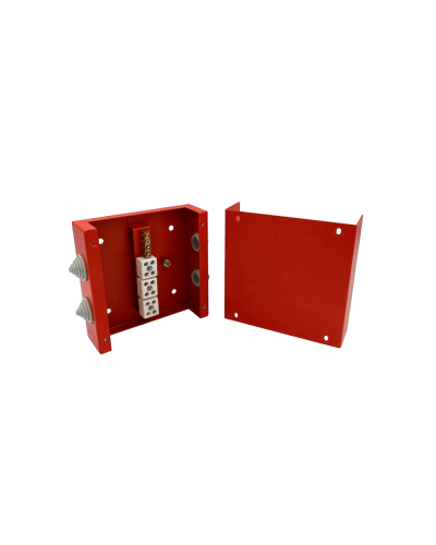 Коробка распределительная огнестойкая КРОПС, IP41, габаритные размеры 130х130х40 мм, для кабелей сечением до 2,5 мм2, 8 клемм КМ-Профиль (FRJB-KM-ST2-2.5-08-КРОПС-IP41) в Муроме Распределительные коробки Pintop.ru