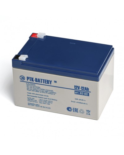 Аккумулятор свинцово-кислотный ПожТехКабель PTK-BATTERY АКБ 12V - 12Ah в Муроме Электротехническое оборудование Pintop.ru