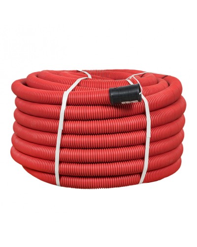 Труба гофр. двустенная ПНД/ПНД гибкая с протяжкой d50 мм (50 м) красная EKF-Plast (tg2st-50-50m) в Муроме Труба гофрированная Pintop.ru