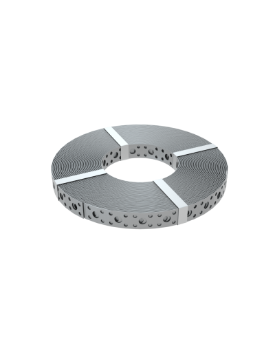 Перфорированная монтажная лента 20х0,7 мм (упак. 25 м) КМ-Профиль (PF0.7-20) в Муроме Аксессуары для лотков Pintop.ru