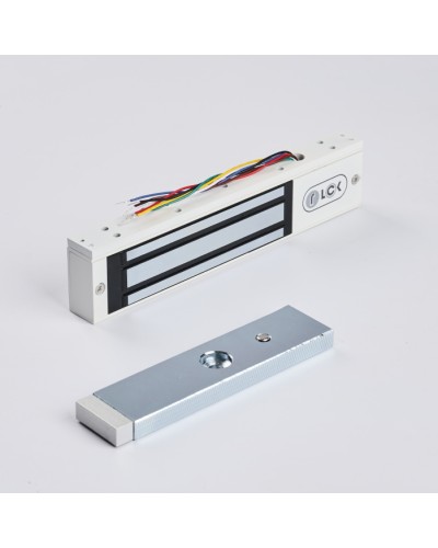 R-Lock RL-EM180-0SW - Электромагнитный замкок, 180кг, DC12/24B, цвет белый, RAL9016(белый), два датчика втроены в корпус замка: датчик Холла и магнито-контактный датчик в Муроме Электромагнитные замки Pintop.ru