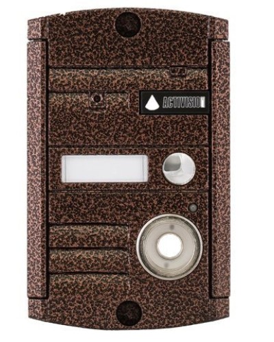 Видеопанель вызывная накладная цветная на 1 абонента Activision AVP-451 (PAL, медь) в Муроме Вызывные видеопанели малоабонентные Pintop.ru