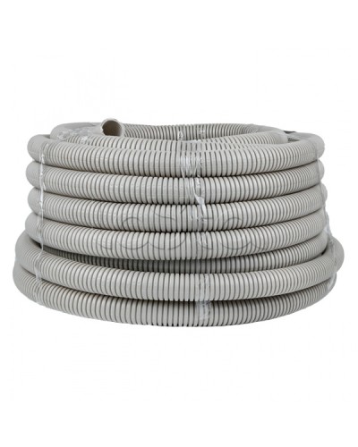 Труба гофр. ПВХ с протяжкой d32 мм (25 м) серая EKF-Plast (tg-z-32-25) в Муроме Труба гофрированная Pintop.ru