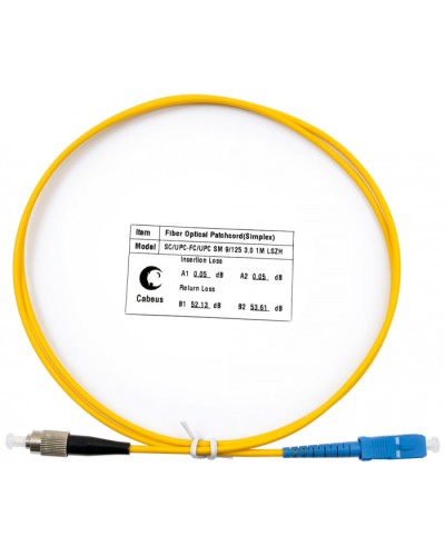 Шнур оптический simplex SC-FC 9/125 SM 1 м LSZH в Муроме Патч-корды оптические Pintop.ru