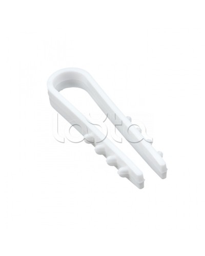 Дюбель-хомут для круглого кабеля (5-10мм) белый (50шт.) EKF PROxima (plc-ncs50-5x10w) в Муроме Крепеж: Дюбели, шурупы, саморезы Pintop.ru