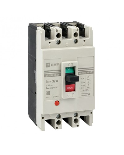 Выключатель автоматический ВА-99М 63/16А 4P 5In 25кА EKF PROxima (mccb99-4P5In63-16m) в Муроме Электротехническое оборудование Pintop.ru