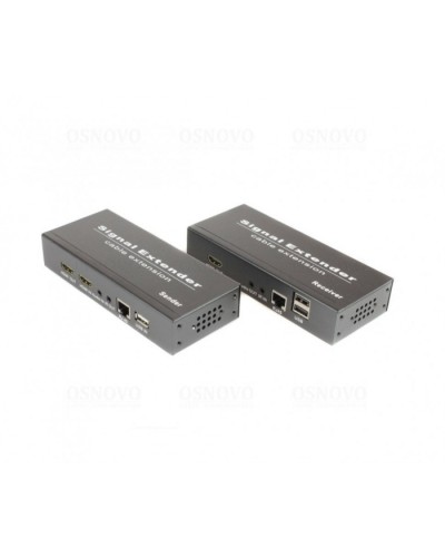 Комплект для передачи HDMI, USB, аудио, RS232 и ИК управления по сети Ethernet OSNOVO TLN-HiKMDA2+RLN-HiKMDA2 в Муроме Видеоусилители, Модуляторы, Делители Pintop.ru
