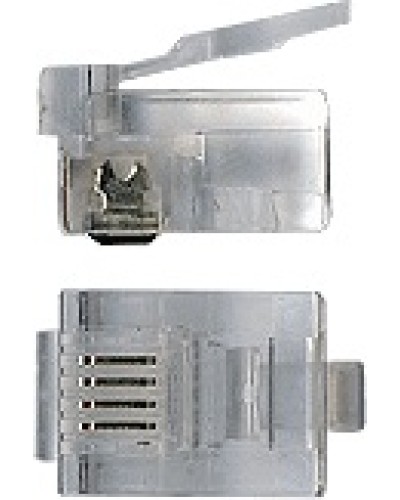 Коннектор RJ12 д/кабеля 6-ти контактный TWT-PL12-6P6C/100 в Муроме Аксессуары для кабель-канала Pintop.ru