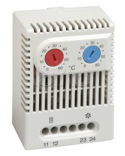 Термостат универсальный (сдвоенный) с нормально-замкнутыми (NC) и нормально-разомкнутыми (NO) контактами Hyperline KL-TRS-UVL-060 в Муроме Электротехническое оборудование Pintop.ru