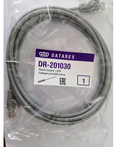 Шнур коммутационный категории 6 Datarex DR-201100 в Муроме Патчкорды (медные) Pintop.ru