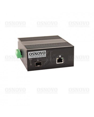 Медиаконвертер Gigabit Ethernet с поддержкой PoE OSNOVO OMC-1000-11HX/I в Муроме Медиаконвертеры Pintop.ru