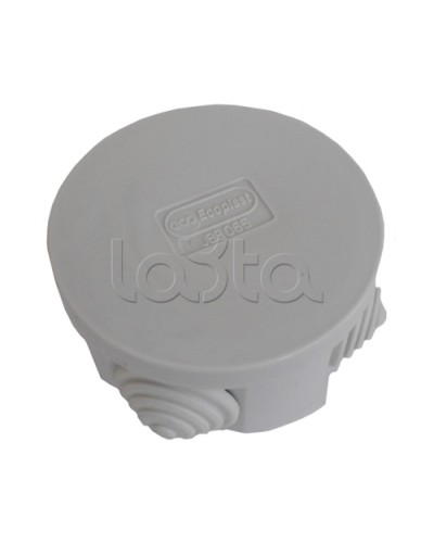 Коробка распределительная о/п с крышкой D65х35 мм, 4 вых., без галогена Экопласт 44004HF в Муроме Распределительные коробки Pintop.ru