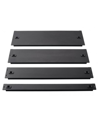 Фальш-панель металлическая 19 1U, быстросъемная, черная LANMASTER LAN-DC-TLMFP-1U в Муроме Аксессуары для стоек и шкафов Pintop.ru