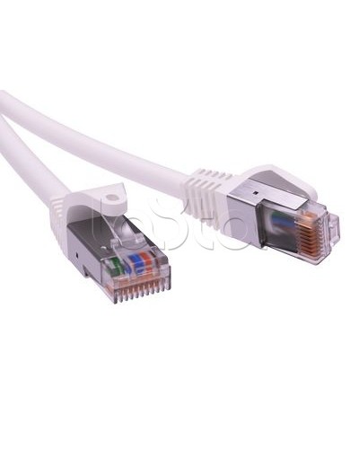 Патч-корд экранированный CAT5E F/UTP 4х2, LSZH, белый, 1м DKC RN5EFU4510WH в Муроме Патчкорды (медные) Pintop.ru
