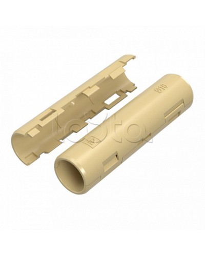 Муфта разборная d16 мм сосна (100шт/1200шт уп/кор) Промрукав (PR13.0425) в Муроме Повороты, муфты, тройники Pintop.ru