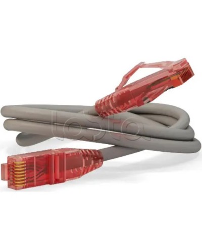 Патч-корд RJ45-RJ45, 4 пары, UTP, кат.5е, LSZH (0,3м) Hyperline PC-LPM-UTP-RJ45-RJ45-C5e-0,3M-LSZH-GY в Муроме Патчкорды (медные) Pintop.ru