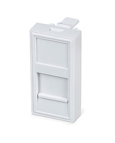 Вставка 45x22,5 (Mosaic) для 1 модуля формата Keystone Jack (FP-22,5-1M) Пожтехкабель СКС (202-030) в Муроме Модули Keystone Pintop.ru