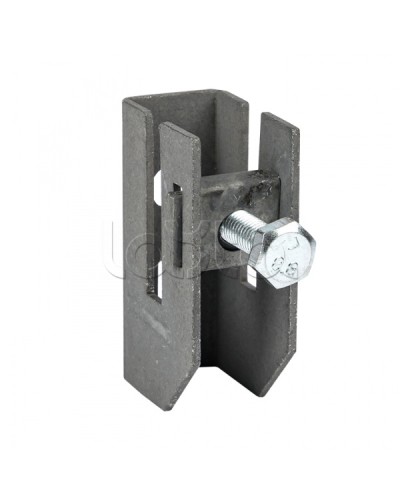 Держатель для полосы толщиной до 8мм с фикс. болтом, HZ EKF PROxima (lp-d2312) в Муроме Монтажные материалы Pintop.ru