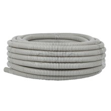 Труба гофр. ПВХ с протяжкой d20 мм (25 м) серая EKF-Plast (tg-z-20-25n)