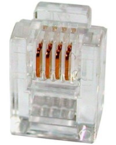 Разъем телефонный RJ11 (6P4C) Cabeus в Муроме Коннекторы и разъемы Pintop.ru