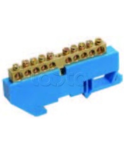 Шина нулевая в комбинированном DIN-изоляторе типа «Стойка» ШНИ-8x12-16-КС-С IEK YNN10-812-16DP-K07 в Муроме Клеммные колодки Pintop.ru