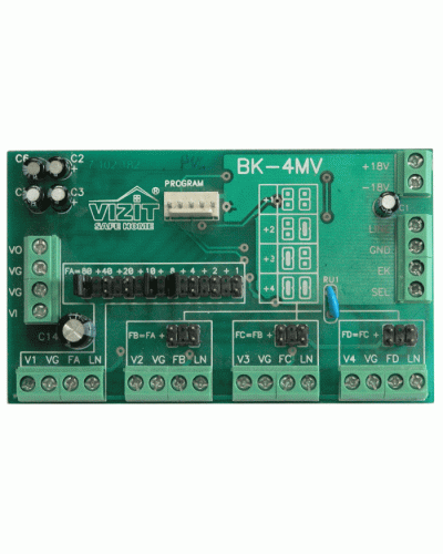 Плата печатнаяв сборе Vizit ЗИП БК-4МVE в Муроме Аксессуары для многоабонентных систем Pintop.ru