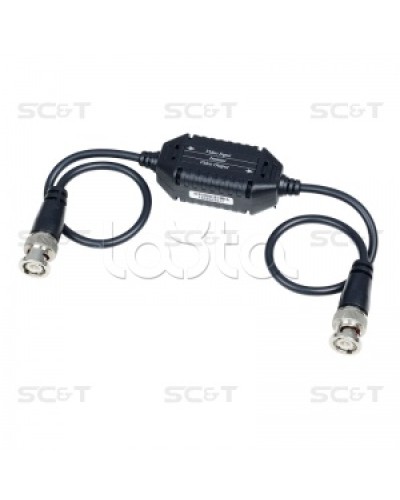 Изолятор коаксиального кабеля (AHD/CVI/TVI) для защиты от искажений по земле SC&T GL001HDP в Муроме Видеоусилители, Модуляторы, Делители Pintop.ru