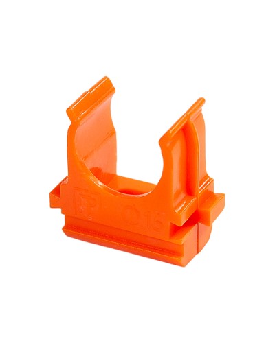 Крепёж-клипса для труб АБС-пластик оранжевая д16 (100шт/2000шт уп/кор) Промрукав (PR13.0063) в Муроме Держатели, клипсы, скобы Pintop.ru