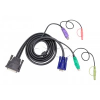 КВМ-кабель с интерфейсами передачи звука, PS/2, VGA (10м) ATEN 2L-1710P
