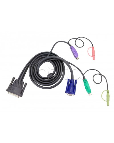 КВМ-кабель с интерфейсами передачи звука, PS/2, VGA (10м) ATEN 2L-1710P в Муроме Видеоусилители, Модуляторы, Делители Pintop.ru